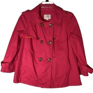 Ann Taylor LOFT cropped trench coat